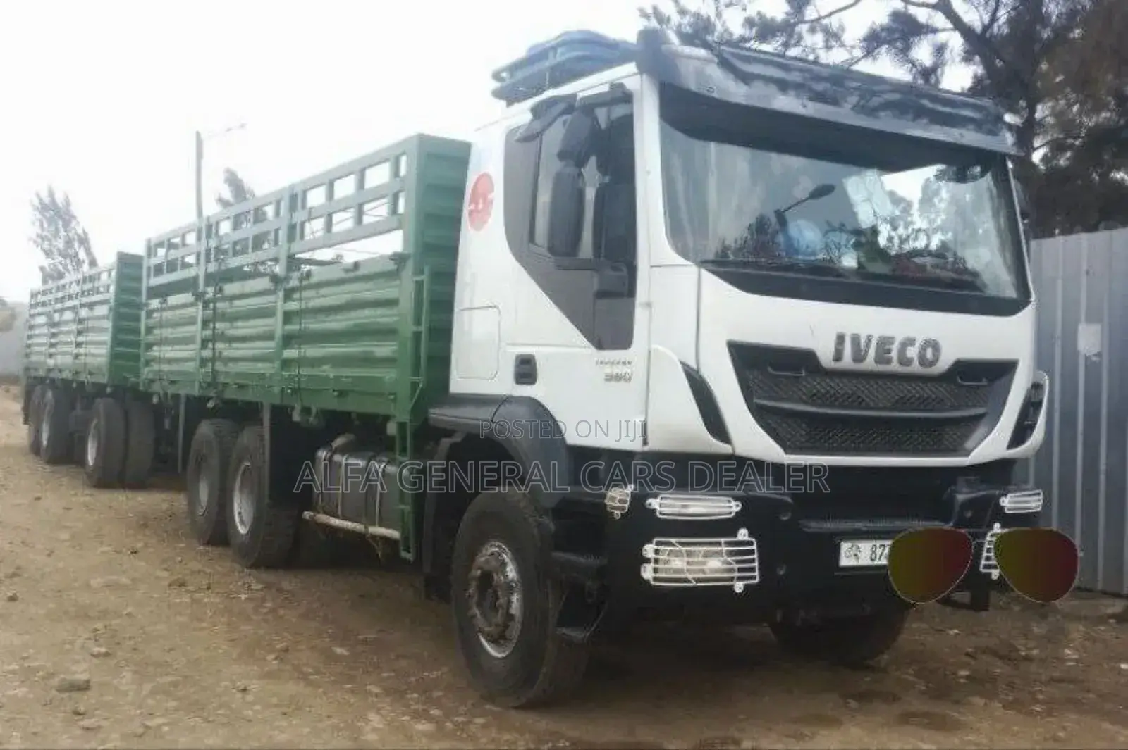 Iveco ባላቶኒ ከነተሳቢው
•2016
•87 ሽ ታርጋ
•Na ስፖንዳ
•2016 መስፍን ተሳቢ