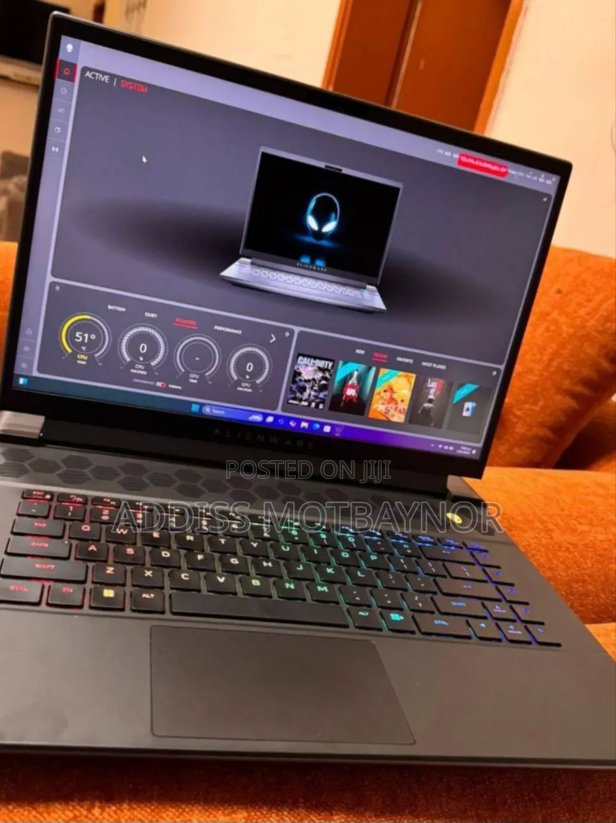New Laptop Alienware Area-51m 16GB Intel Core I7 SSD 512GB