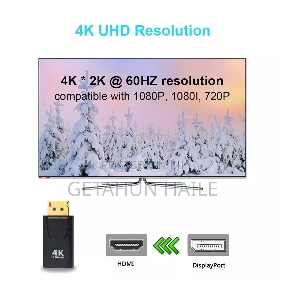 Display Port Male to Hdmi Female (Dp to Hdmi )