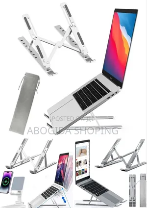 Photo - Adjustable Foldable Laptop Stand – Portable Durable