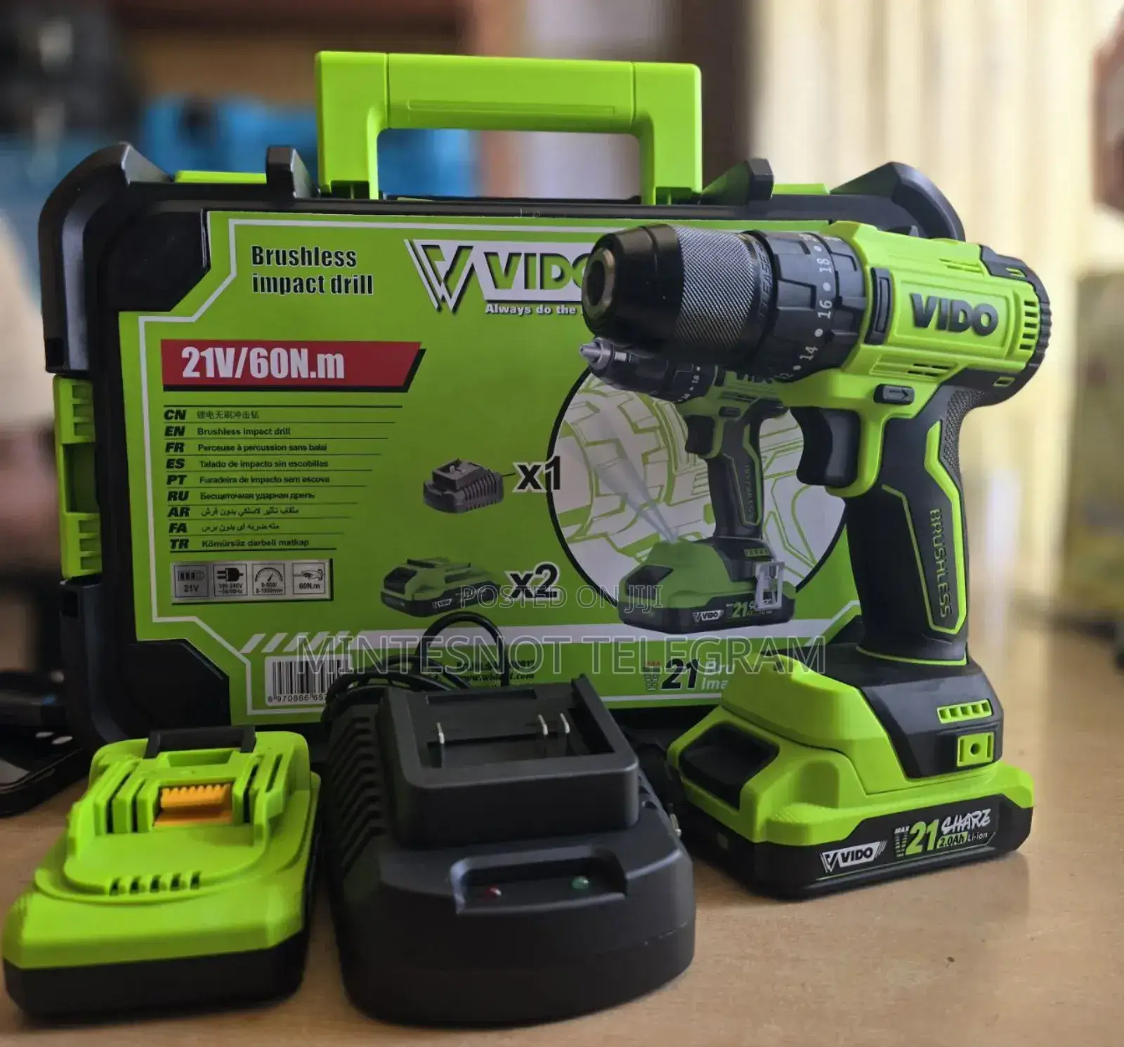 Burashless Rechargeable Dril 21v