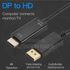 Display Port to Hdmi Cable 1.8m (Dp to Hdmi)