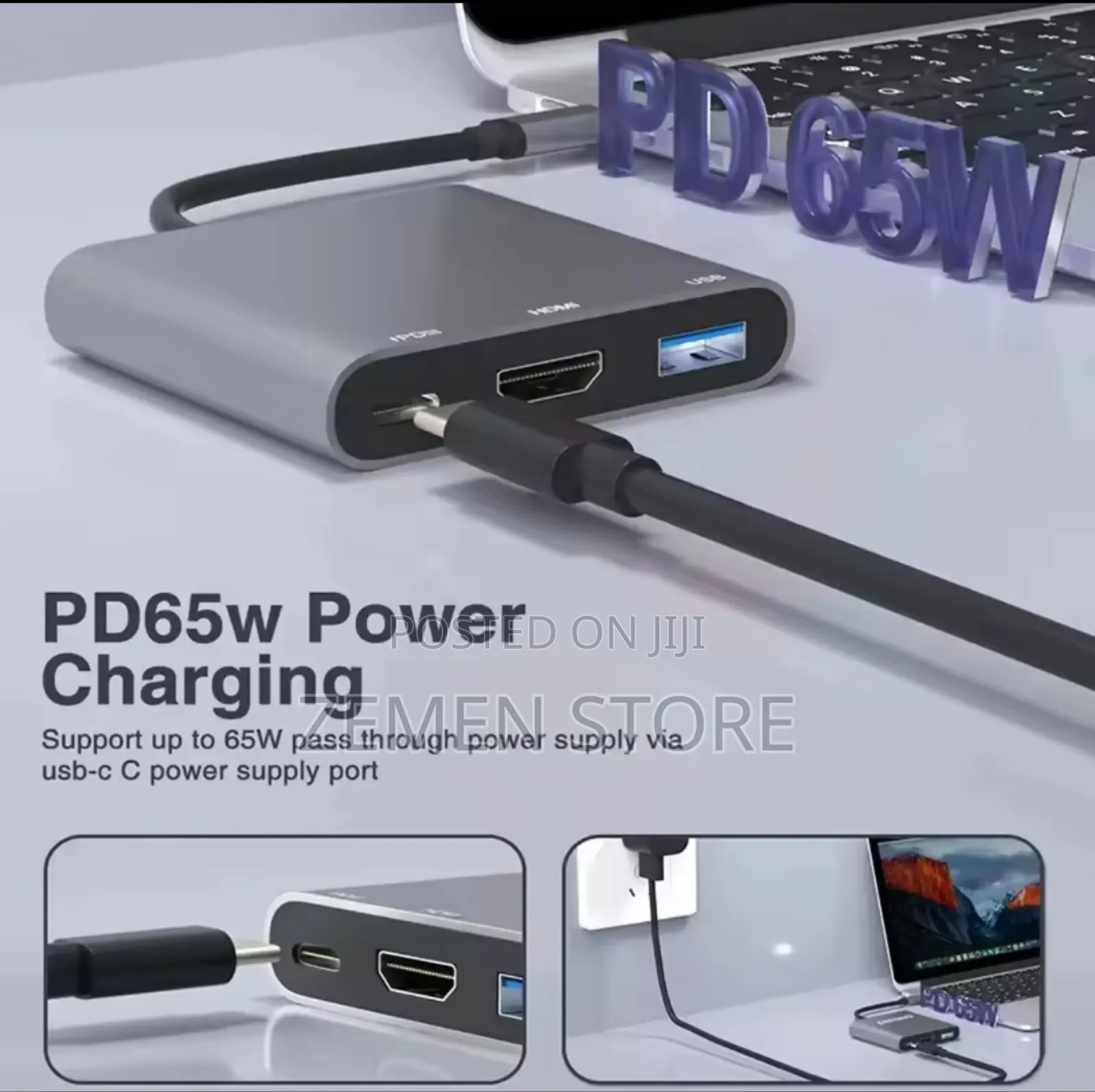 3in1 Usb Hub Adapter (Hdtv) Slots