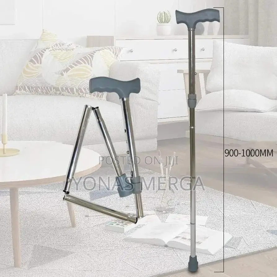 Walking Stick፸𡵓ziggy Tribase Folding Walking Stick (Silver)