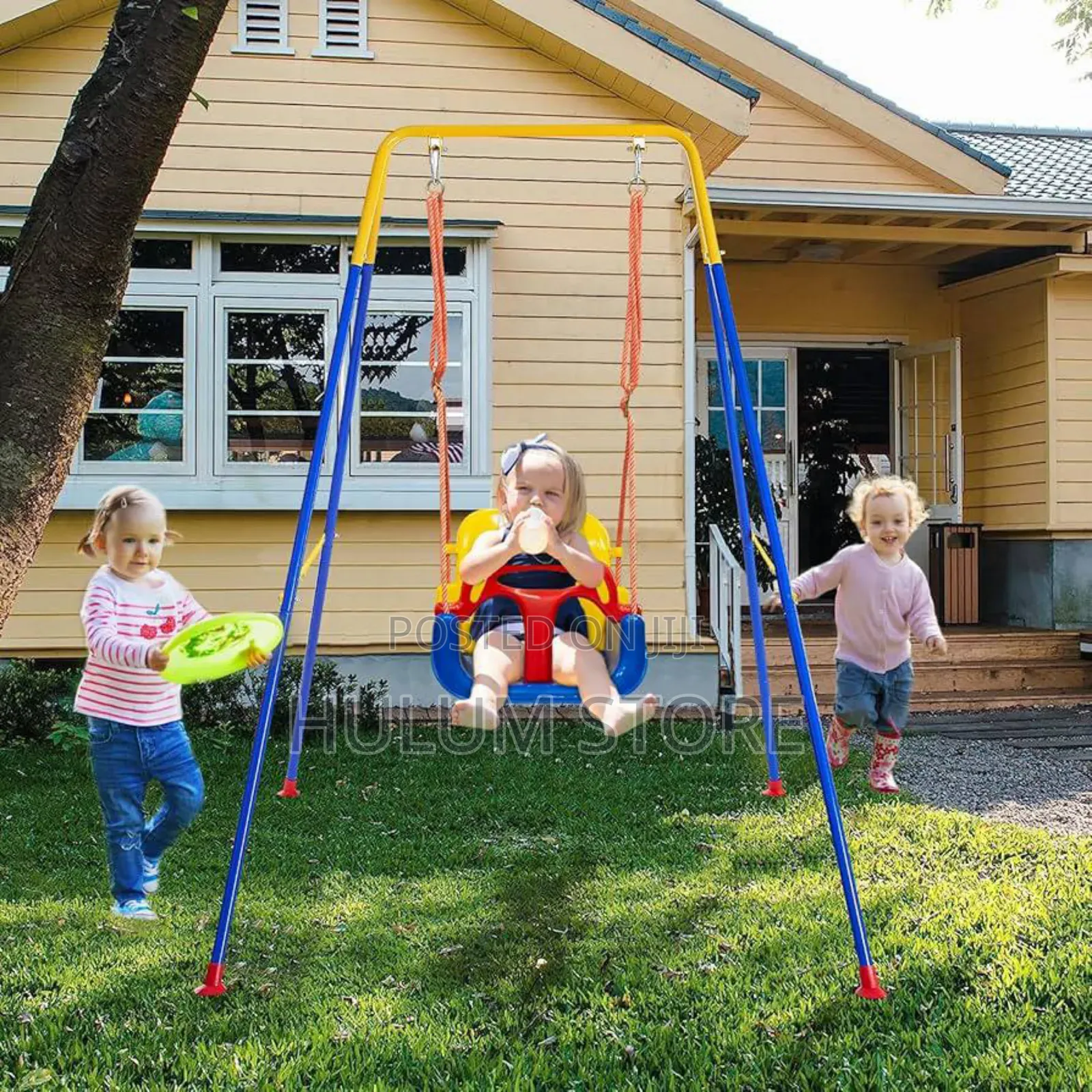Toddler Swing Set,2 in 1 Indoor Outdoor Backyard Baby Swing