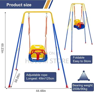 Toddler Swing Set,2 in 1 Indoor Outdoor Backyard Baby Swing