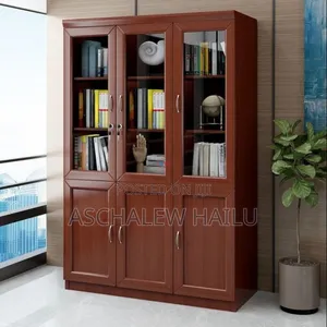 Photo - 3-Door Wooden Office Filing Cabinet