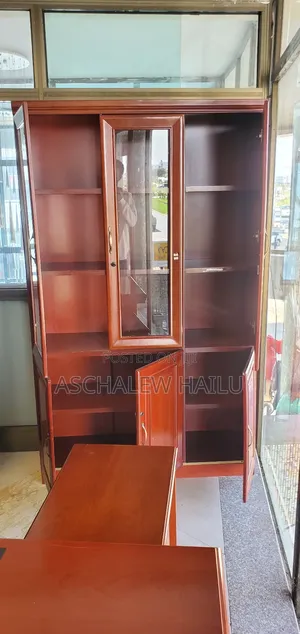 Photo - Wooden Office Filing Cabinet