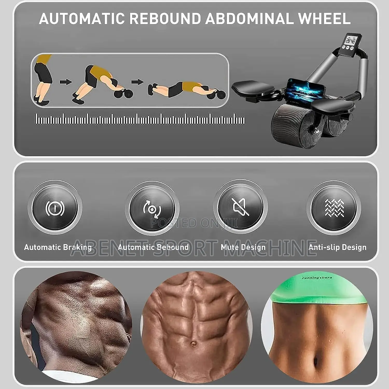 ዘመናዊ የቦርጭ ማጥፊያ Abs Roller