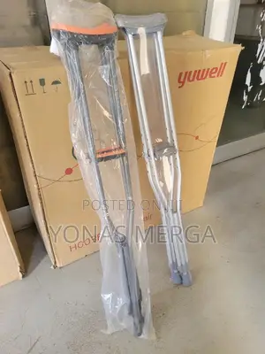 Photo - Push-Button Crutches፴祁folding Walker Stick駬፭elbow Crutches