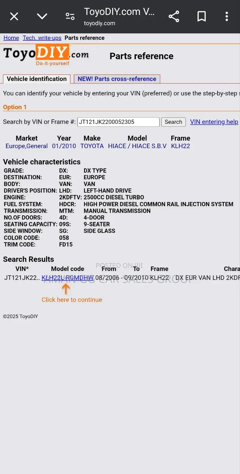 Toyota HiAce 2010 White