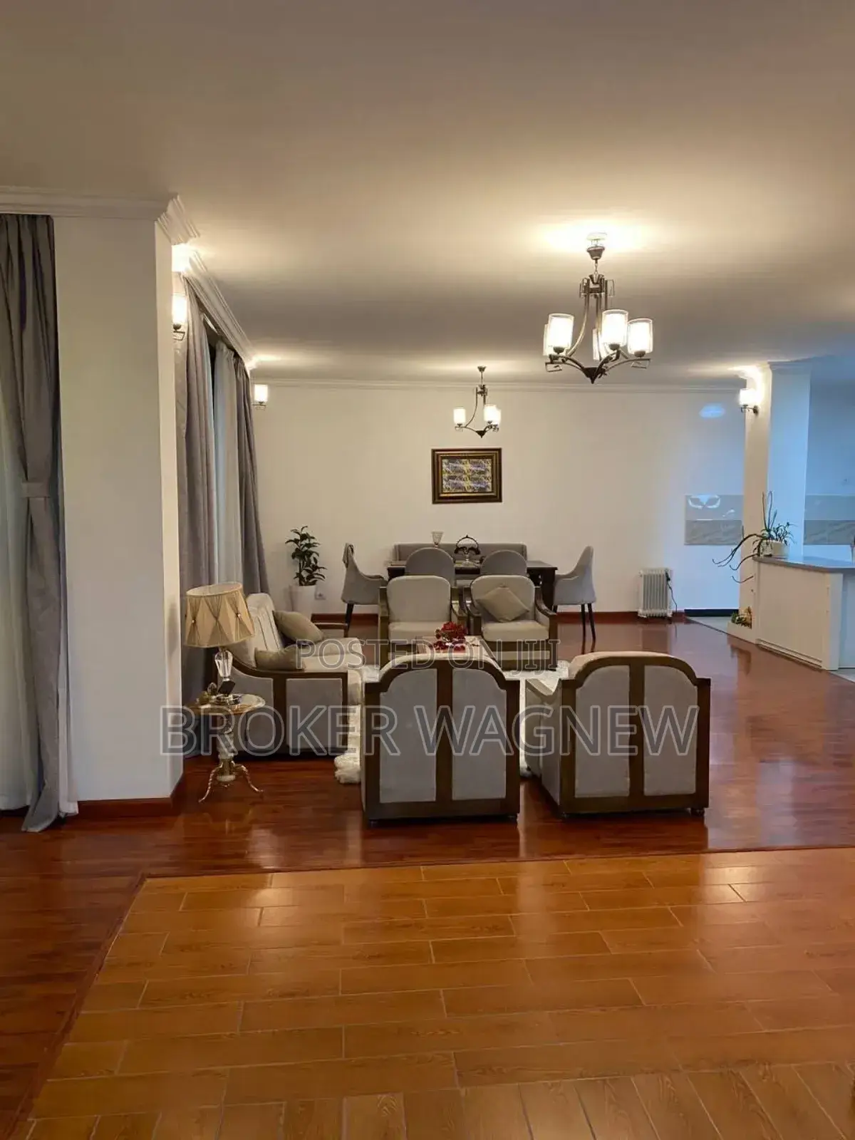 Furnished 3bdrm Apartment in Bole for rent