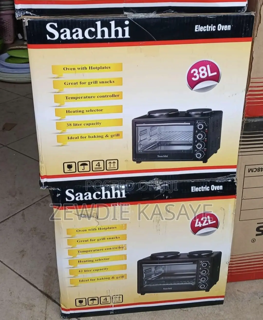 Saachi Electric Oven (ባለ ስቶቭ) 42 Liter