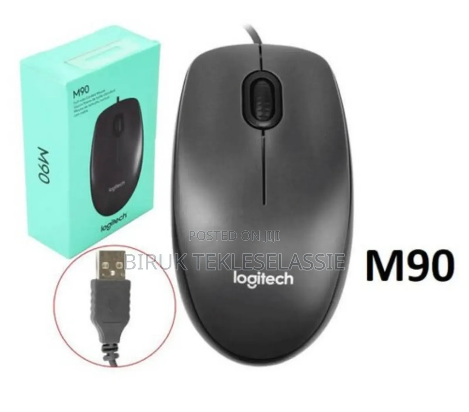 Logitech M90 Wired Usb Mouse – Black