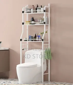 Over Toilet Wc Rack
 3tier Washing Machine/Toilet Rack