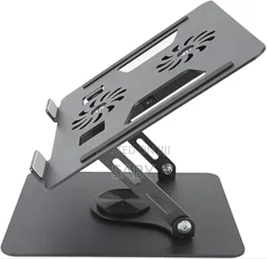A Laptop Stand Fan With a 360 Rotating Base