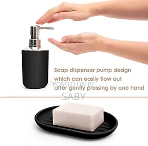 Black 6pcs Bathroom Set