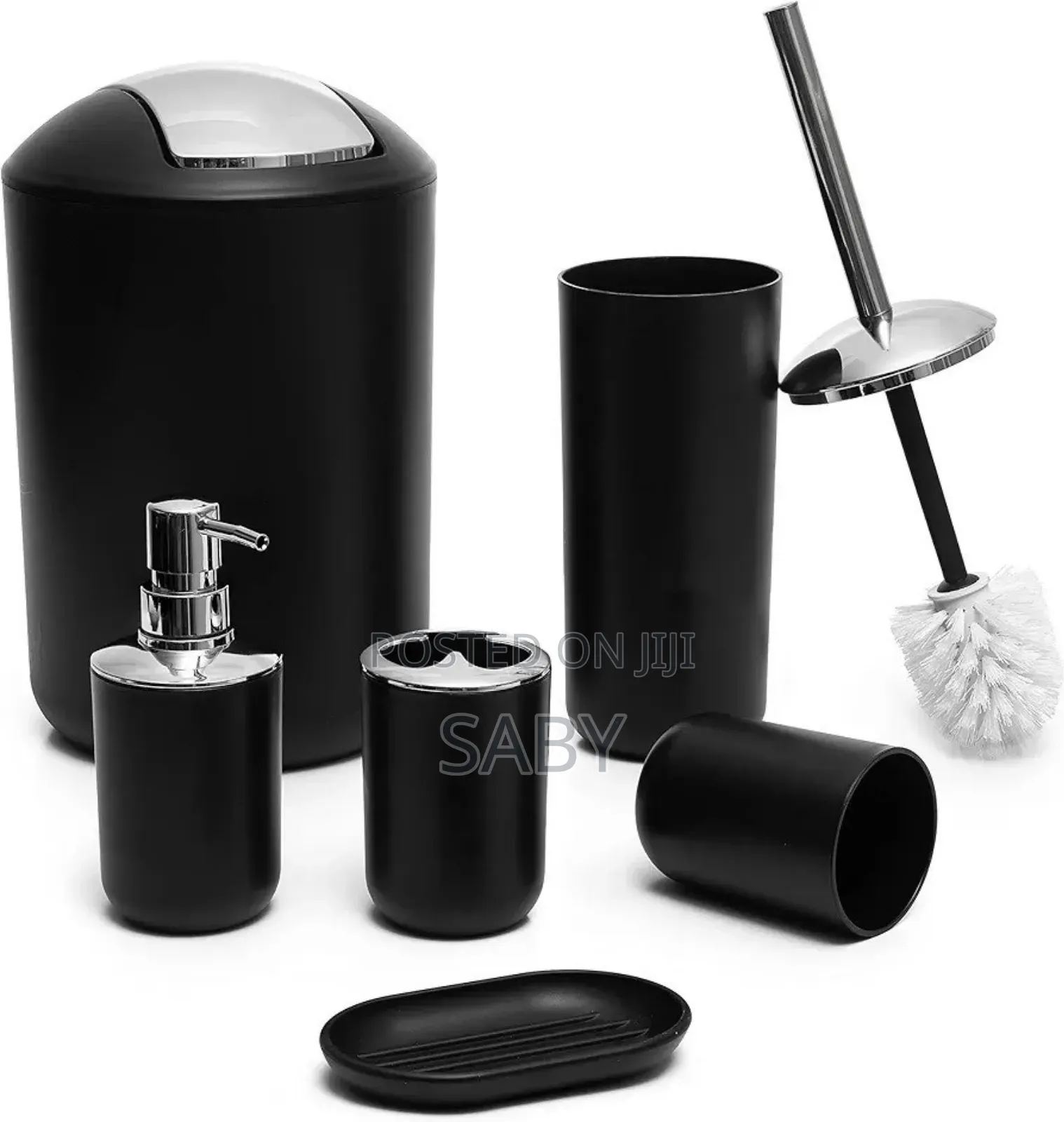 Black 6pcs Bathroom Set
