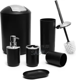 Black 6pcs Bathroom Set