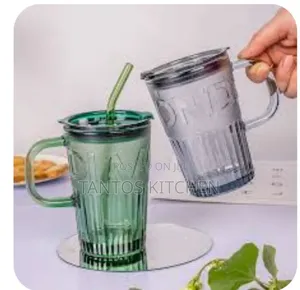 Glass Mug With Stro