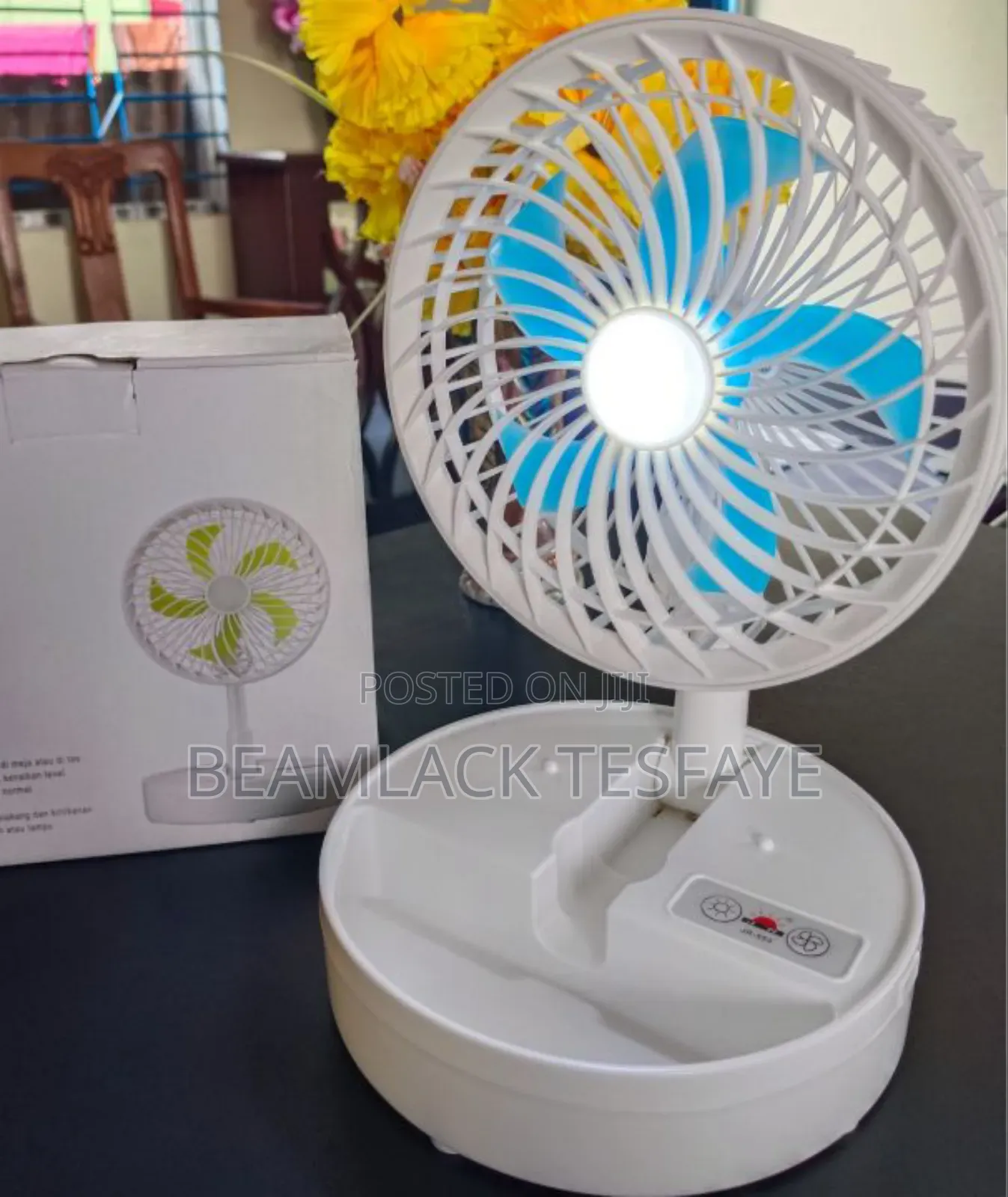 Rechargeable Foldable Table Fan