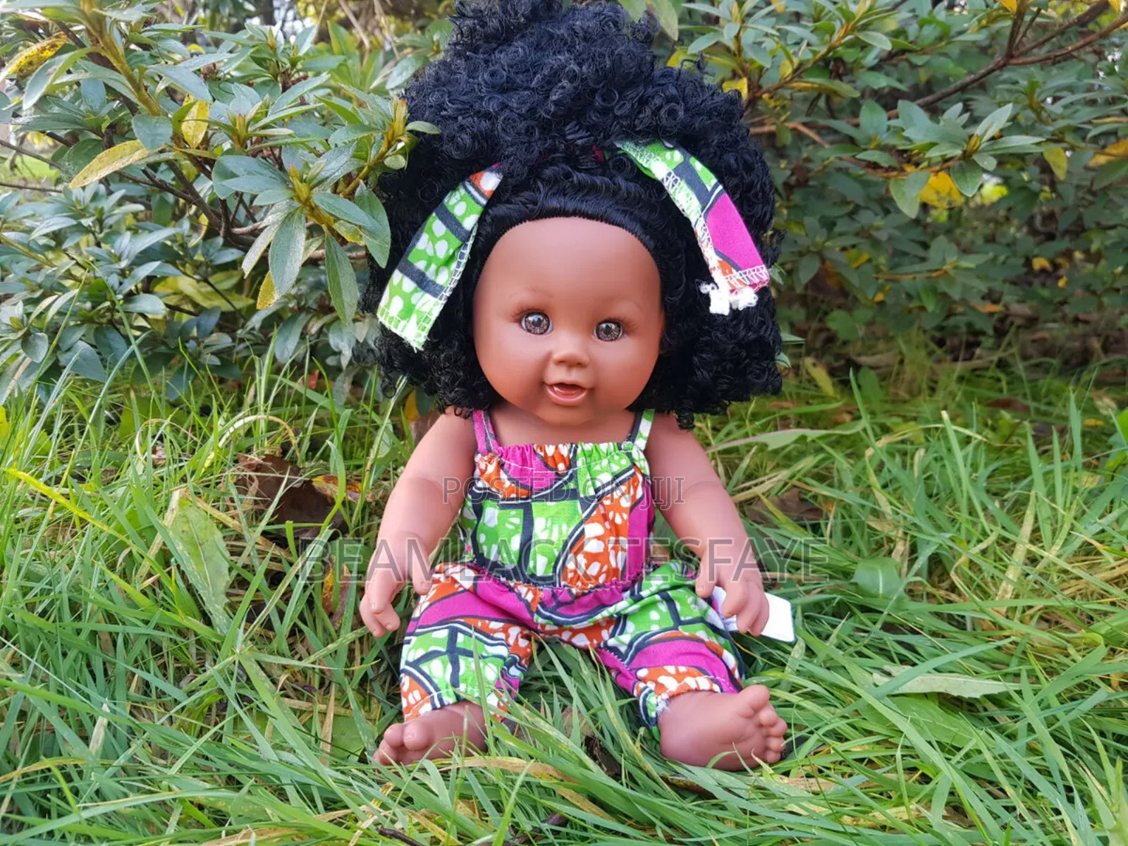 African Black Girl Doll With Dress