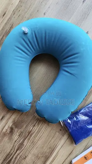 Photo - Inflatable Travel Neck Pillow የሚነፋ የጉዞ የአንገት ትራስ Price 1200