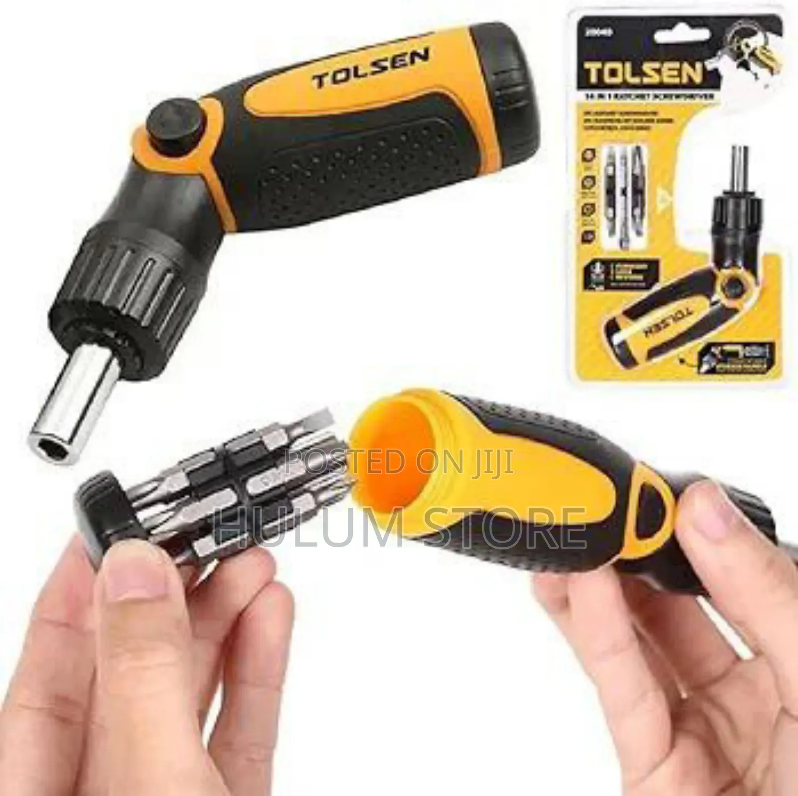 Tolsen 14-in-1 Ratchet Screwdriver Set.