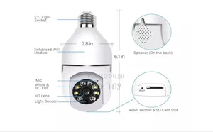 Bulb Rotating Security Camera 360°