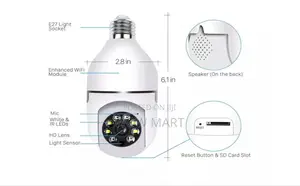 Bulb Rotating Security Camera 360°