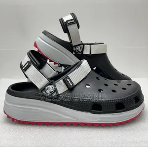 Photo - Crocs Sliper Clogs Grey Red Master Quality Shoes