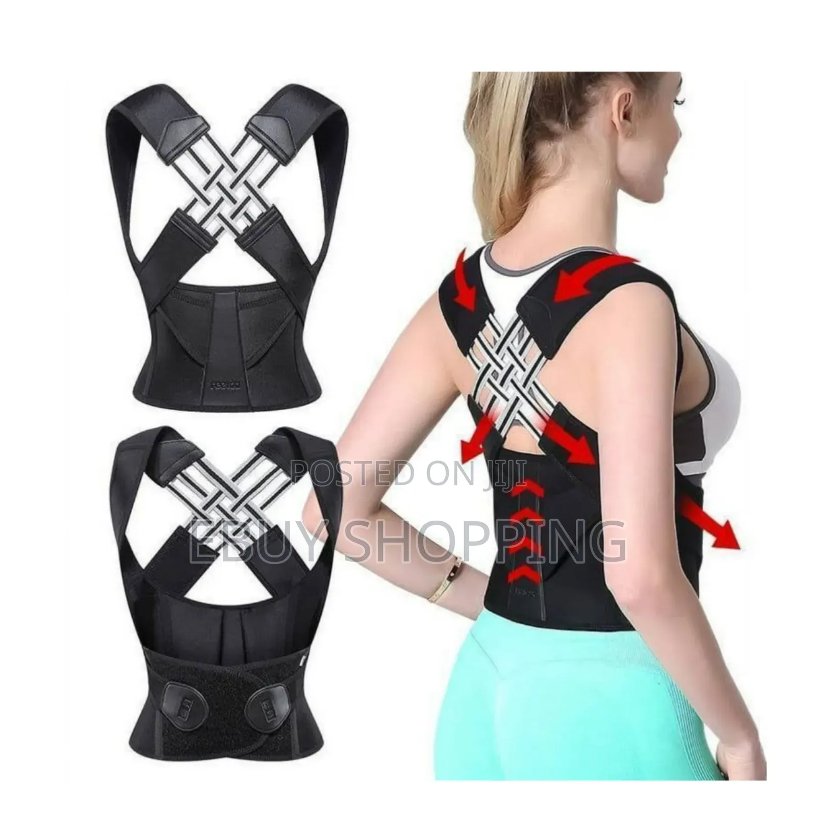 The Posture Solution: Adjustable Back and Shoulder Support