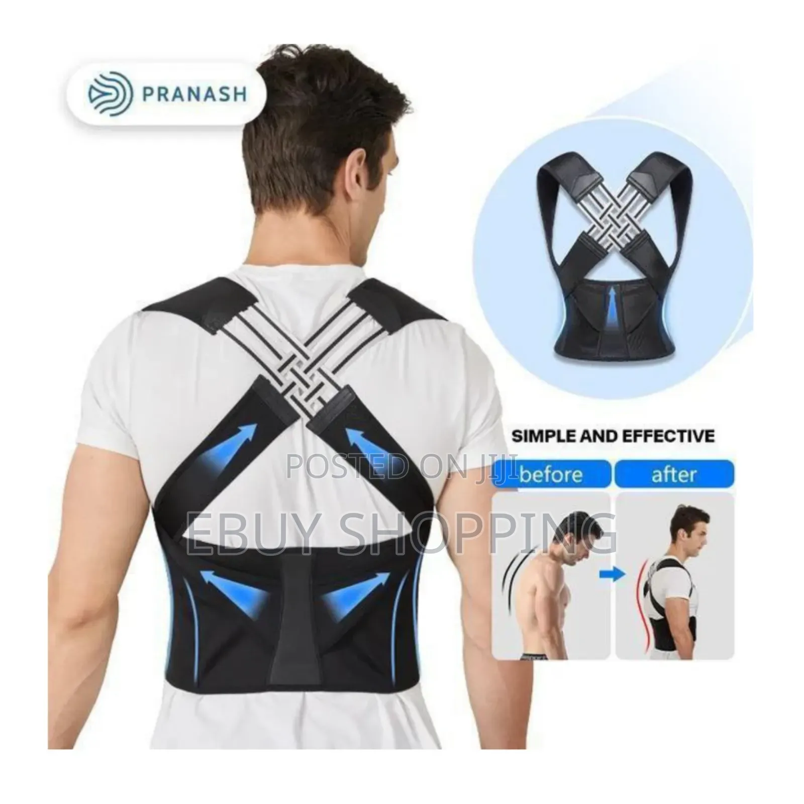 The Posture Solution: Adjustable Back and Shoulder Support