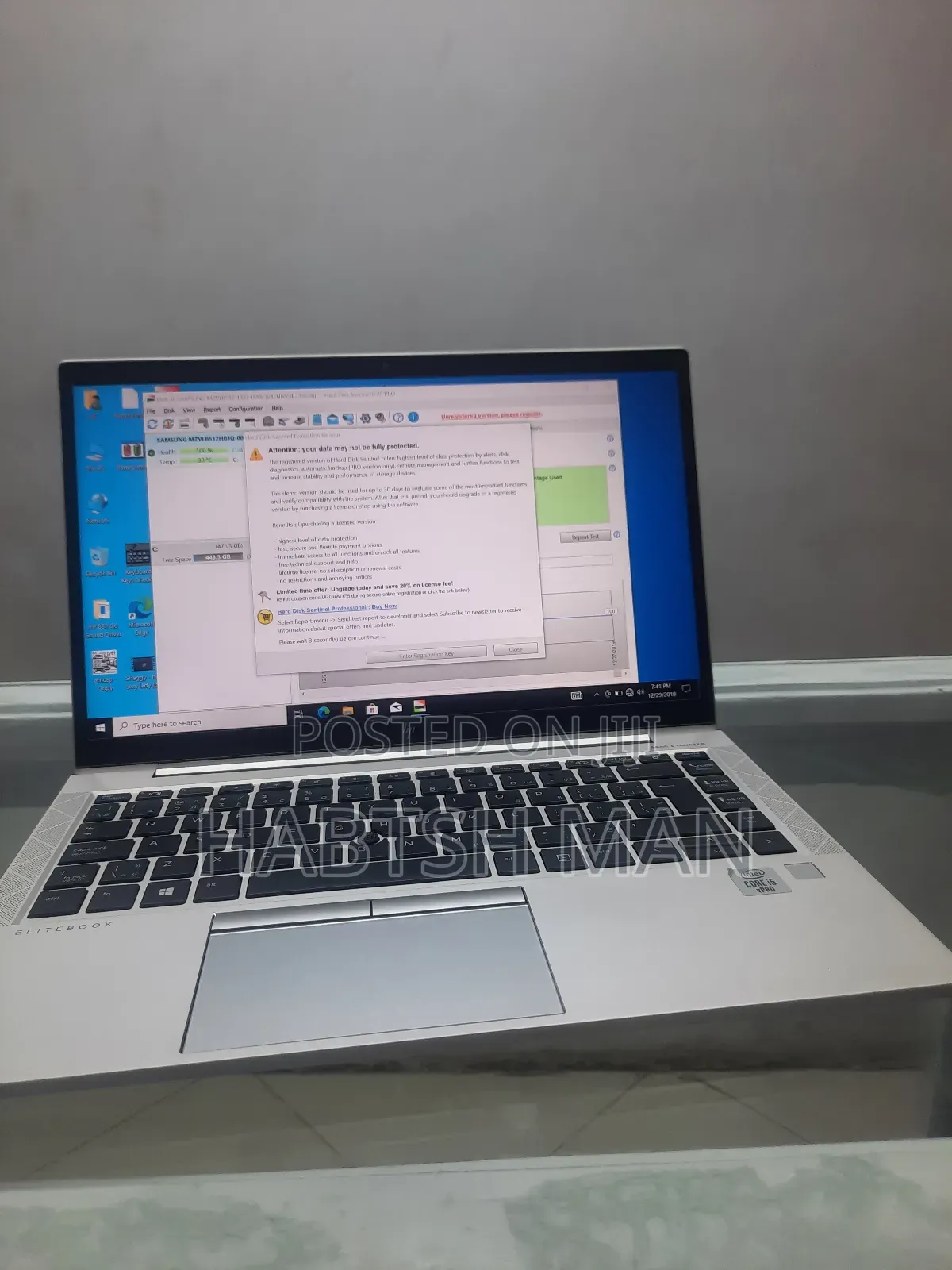 New Laptop HP EliteBook 840 G7 16GB Intel Core I5 SSD 512GB