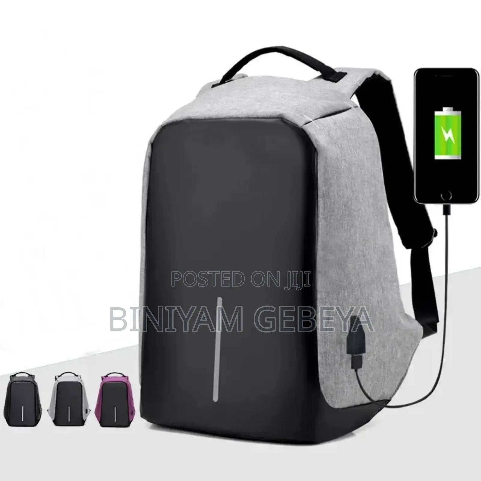 Original የራሱ Usb መሰኪያ ያለው Anti-Theft Lightweight Backpack