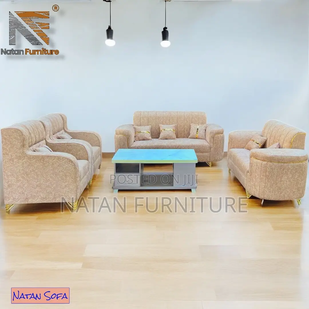 ሶፋ Sofa Full Set Made of ማለዳ Hd#1 Sponge Qlty Wood Materal