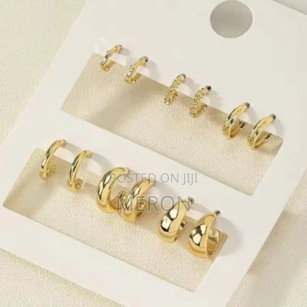Earring Set 6pcs ጆሮ ጌጥ 6 ፍሬ