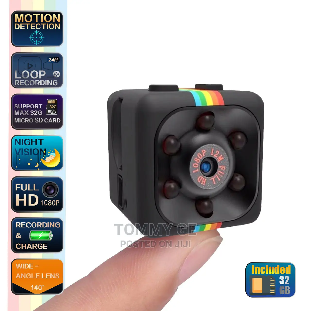 Security Camera (ትንሽ የደህንነት ካሜራ የራሱ ባትሪ ያለው