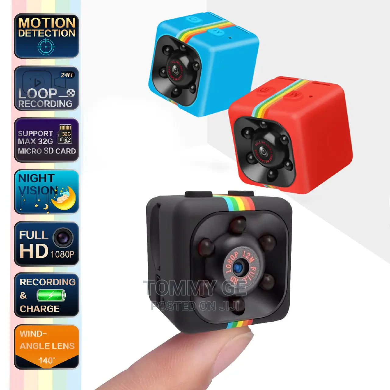 Security Camera (ትንሽ የደህንነት ካሜራ የራሱ ባትሪ ያለው