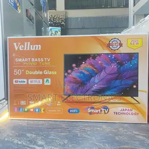 Photo - Vellum 50 Inch Tv Double Glass Smart Uhd Tv