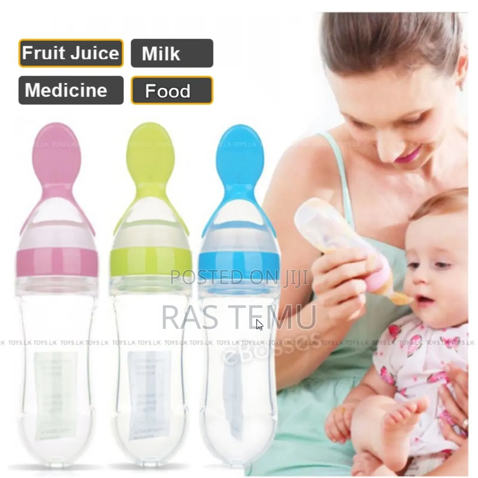Baby Bottle With Spoon