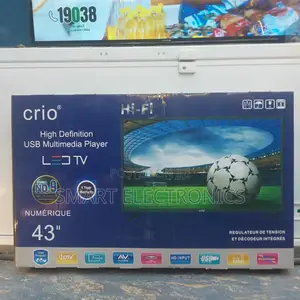 Crio 43 Inch Tv Double Glass Smart Uhd Tv