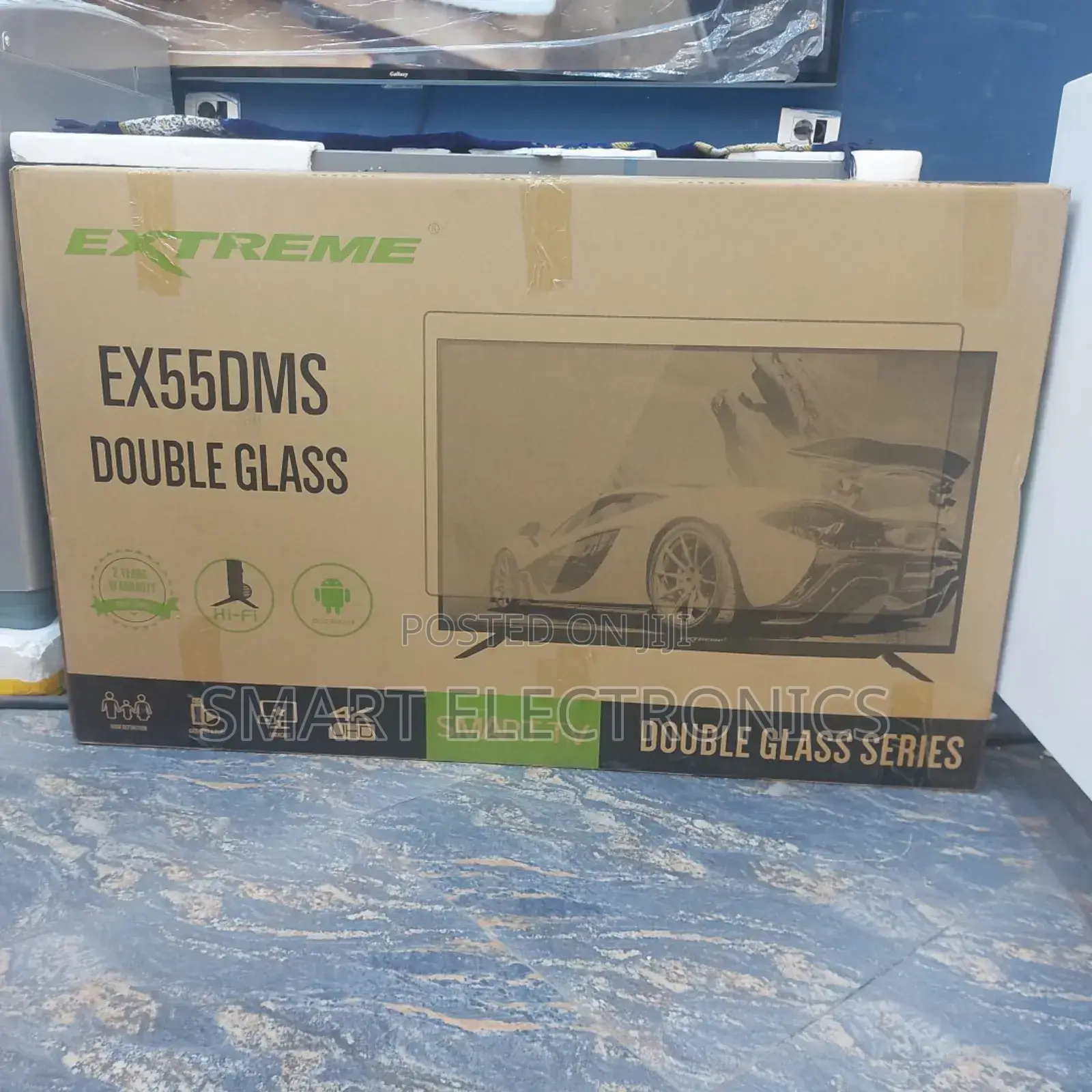 Extreme 55 Inch Double Glass Smart Uhd Tv