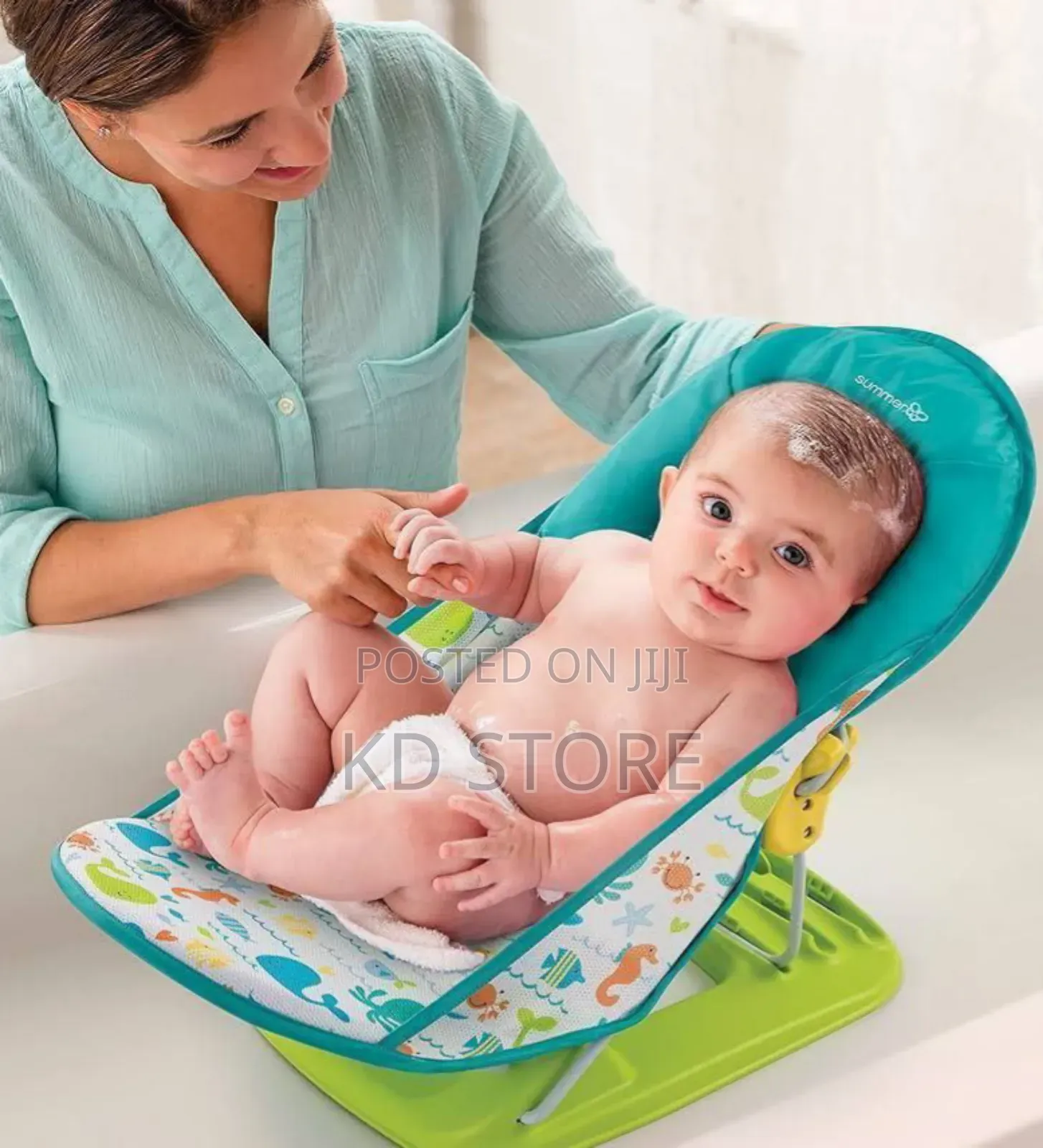 Delux Baby Bather ብዙ እናቶች አራስ ልጆችን ለማጠብ ይቸገራሉ?