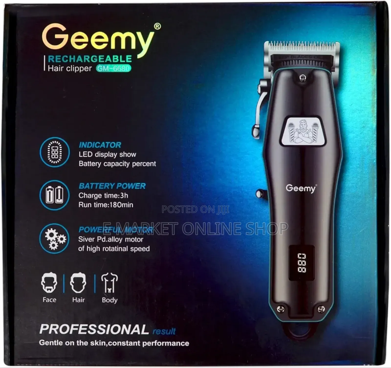 Geemy 6680 Hair Clipper Get the Perfect Cut Every Time