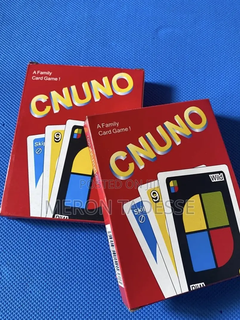 Uno Card Game 2 Deck in 1 Pair (2 Pieces) 2200 Birr