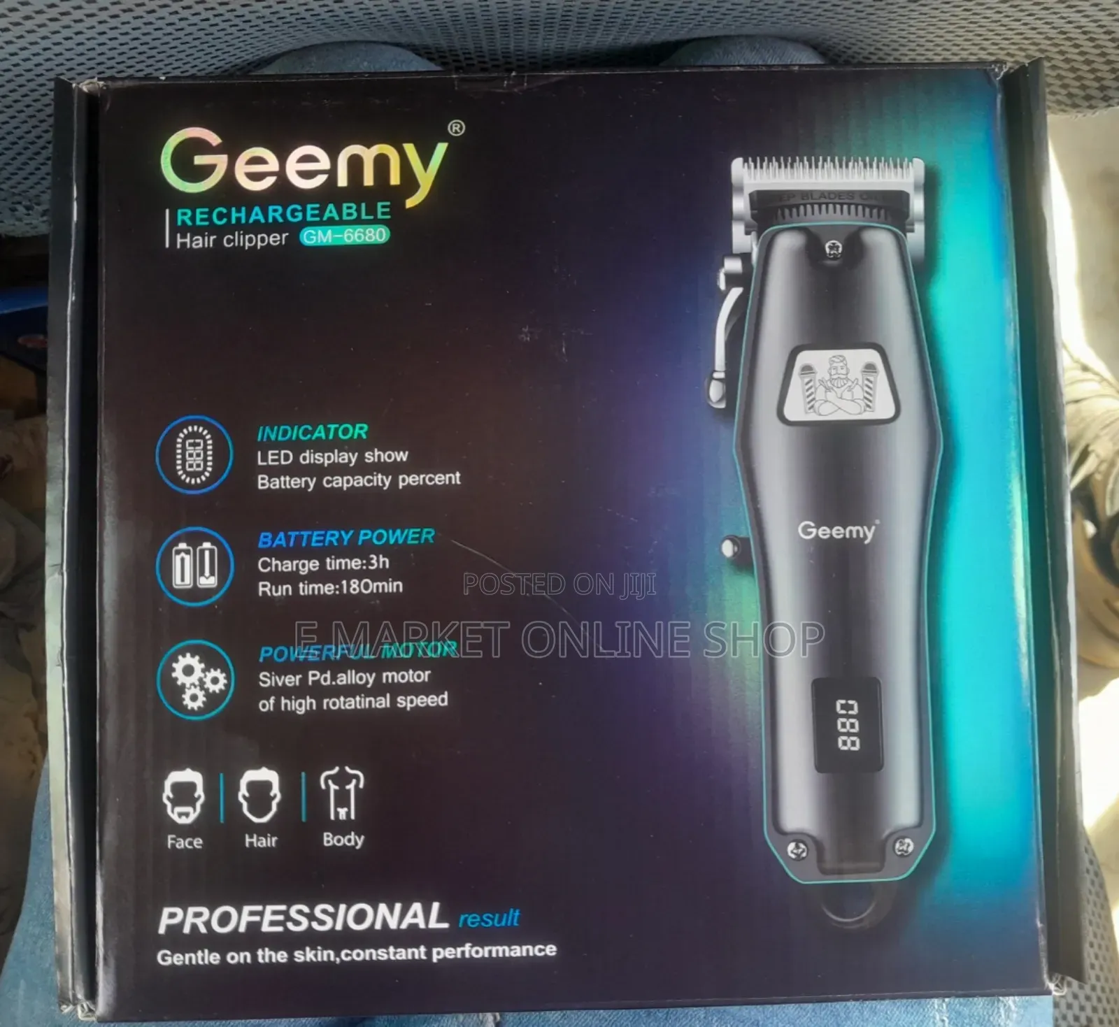 Geemy Hair Clipper Sleek, Durable, and Powerful