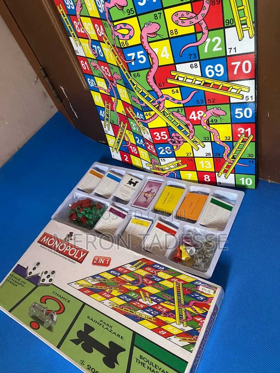 Monopoly +Snakes Ladder Game in the Boxes.