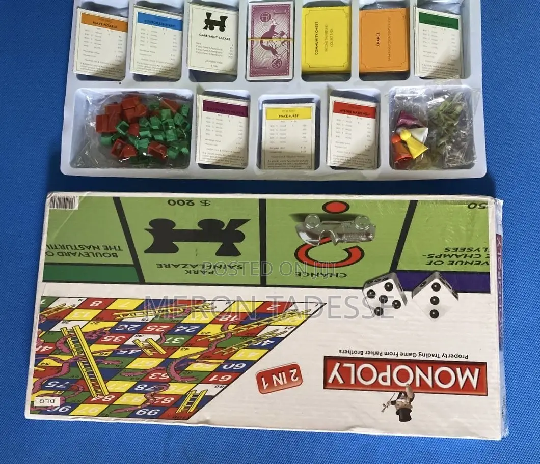 Monopoly +Snakes Ladder Game in the Boxes.
