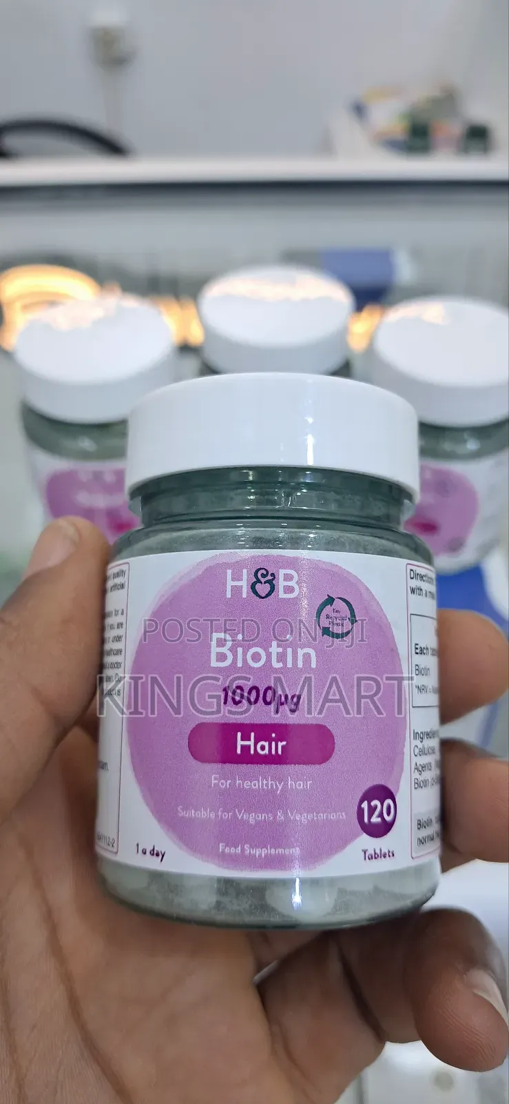 Biotin 1000mcg Hair 120 Tablet